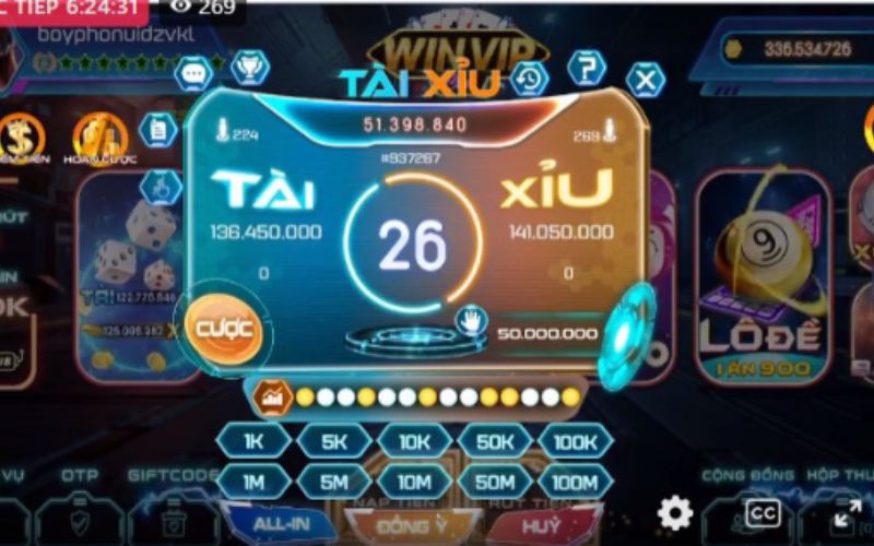 Nhận biết cầu 1-1 Tài Xỉu khi kết quả Tài Xỉu thay đổi liên tục