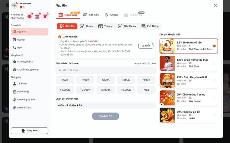 giao dịch ổn định, nhanh và bảo mật